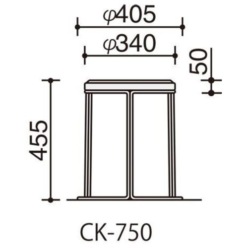 CK-750スツール ｜ビニールレザー｜CK-750D